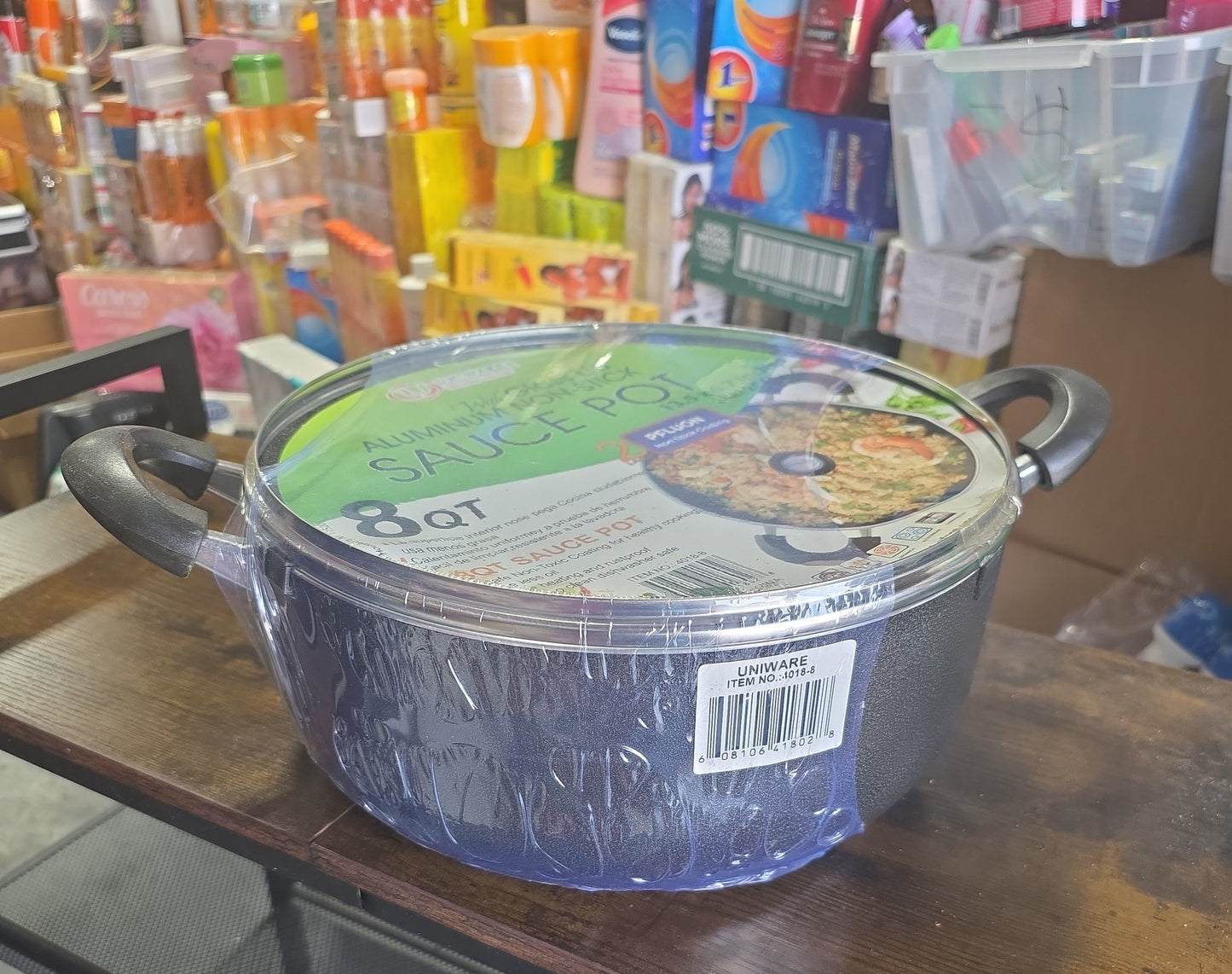 Uniware 8-Quart Aluminum Non-Stick Sauce/Stock Pot