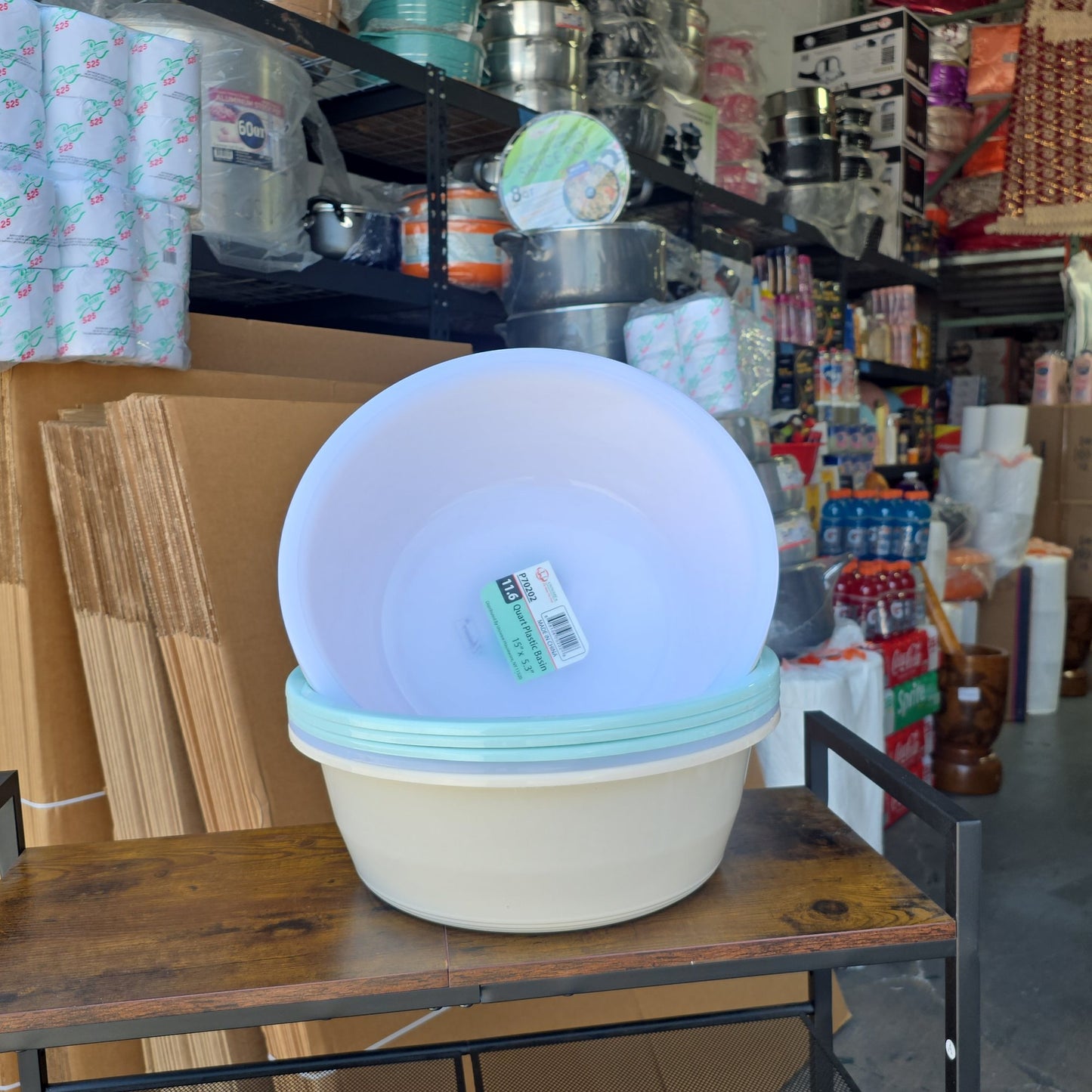 Plastic Basin 15" 5pct