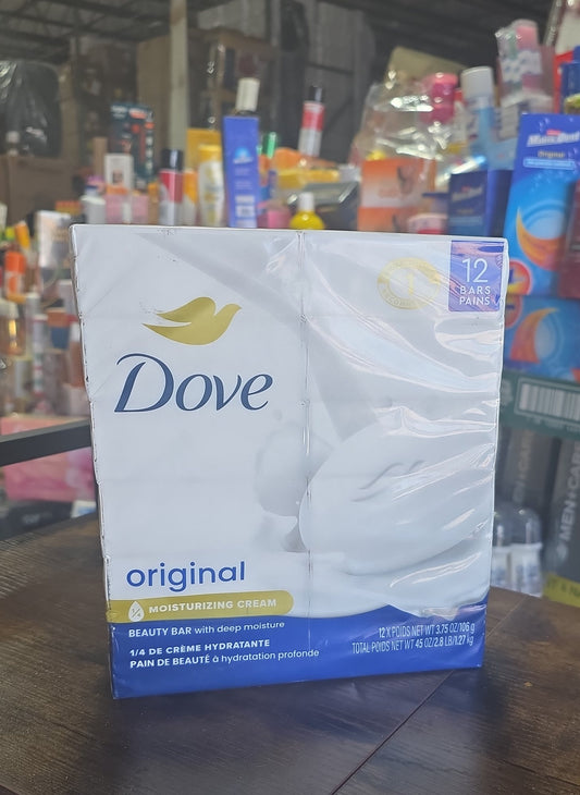 Dove Beauty Bar Soap – 12-Pack (3.75 oz Bars)