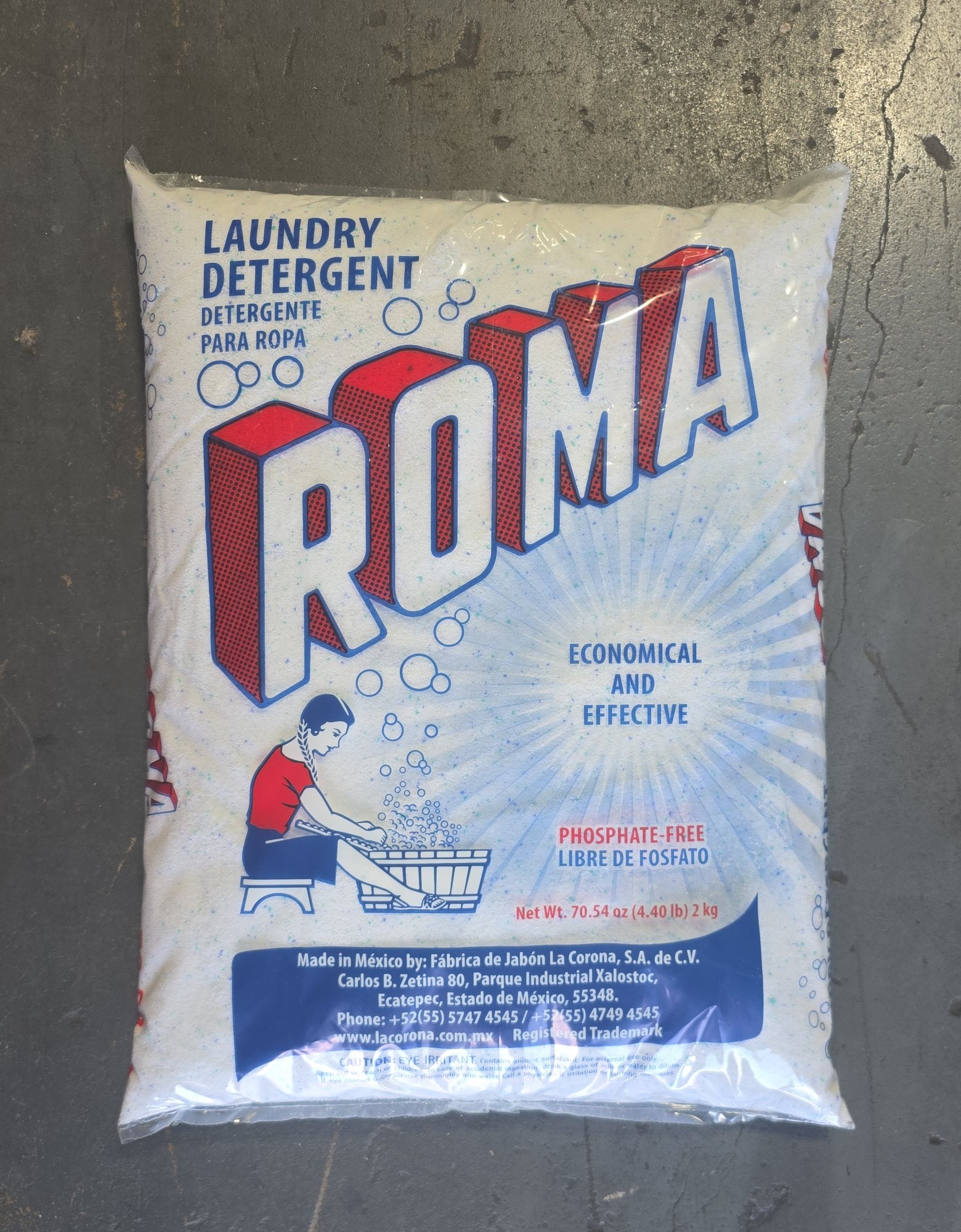 Roma Powder Laundry Detergent – 2 kg, 2-Pack