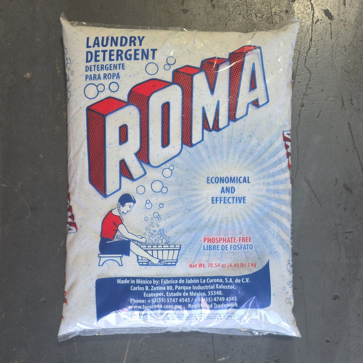 Roma Powder Laundry Detergent – 2 kg, 2-Pack