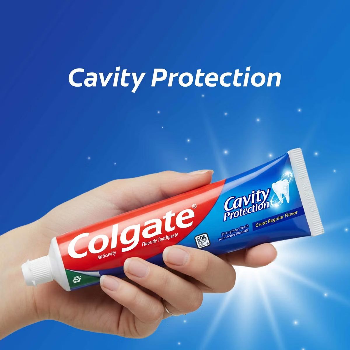 Colgate Cavity Protection Regular Flavor fluoride toothpaste, 8 oz tube - 5-Pack sold by Angel's Miracle Market