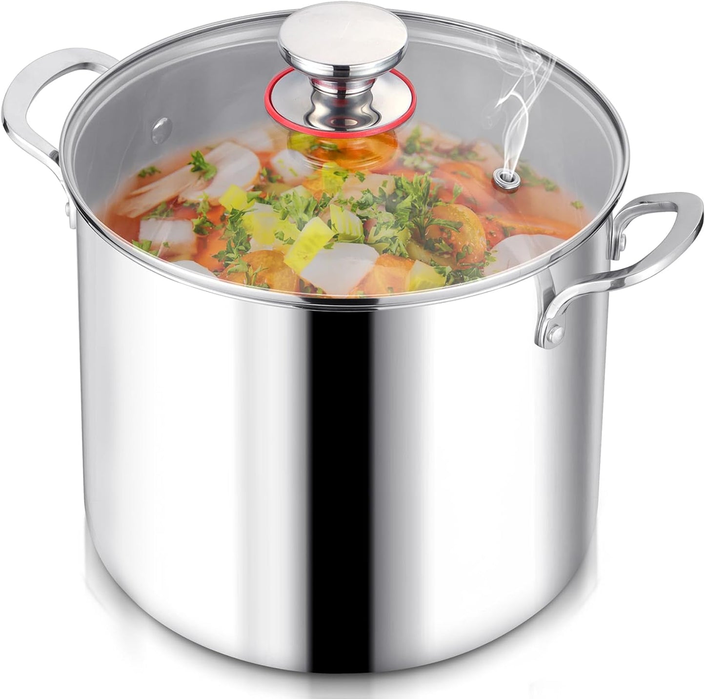 12QT 18/10 Stainless Steel Stock Pot with Lid