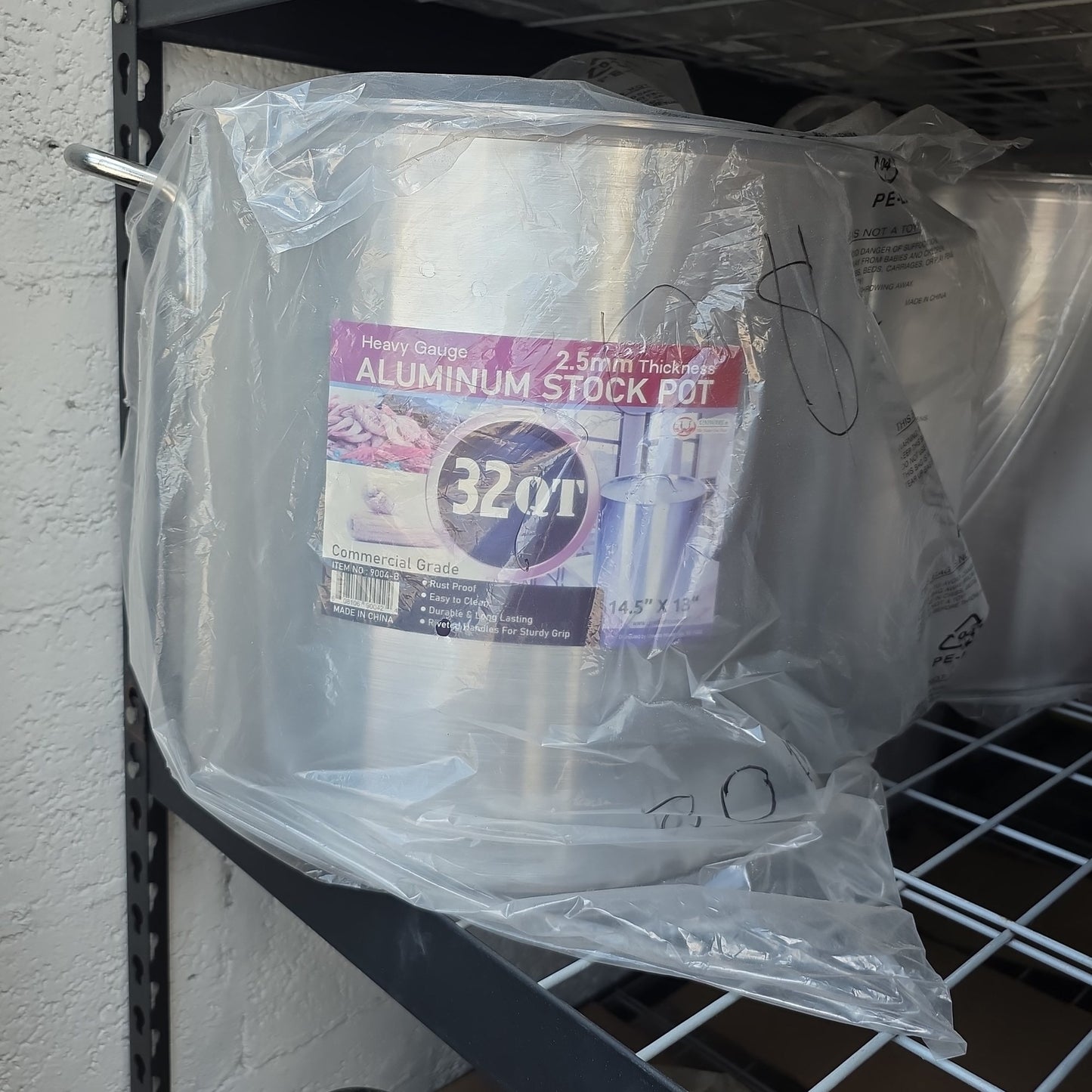 Heavy Gauge Aluminum Stock Pot 32qt