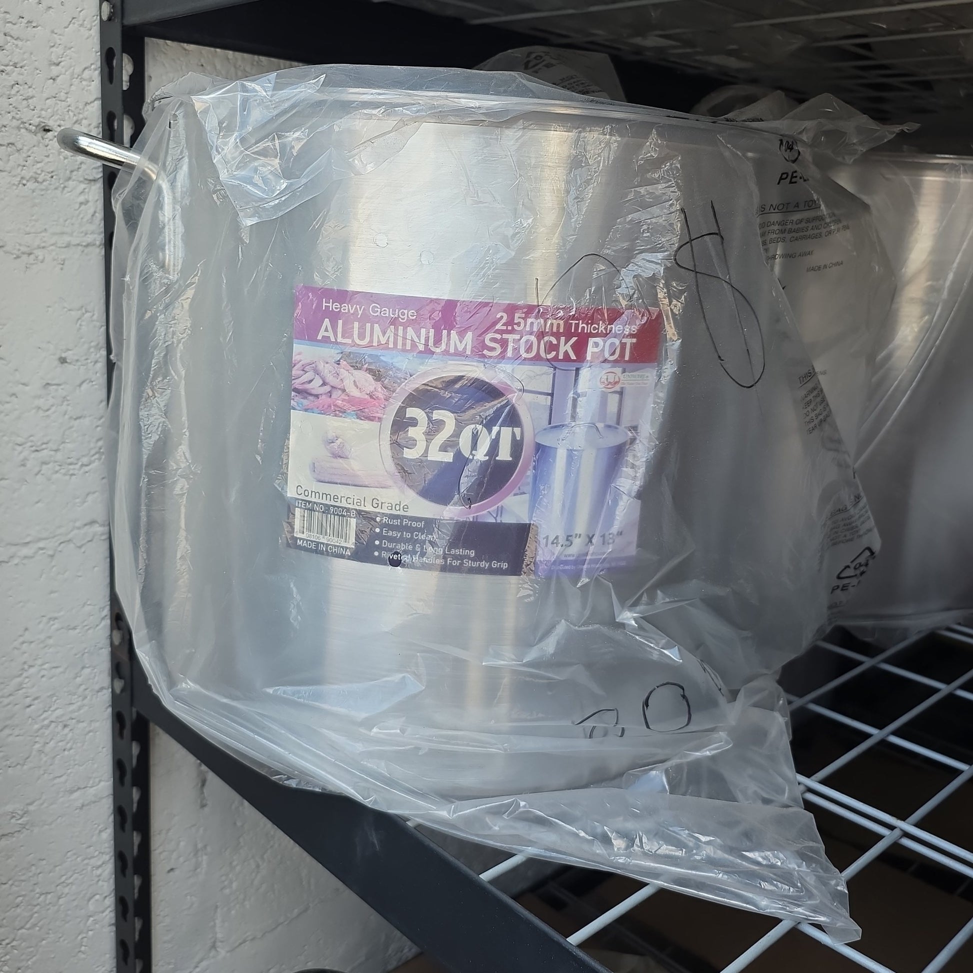 Heavy Gauge Aluminum Stock Pot 32qt