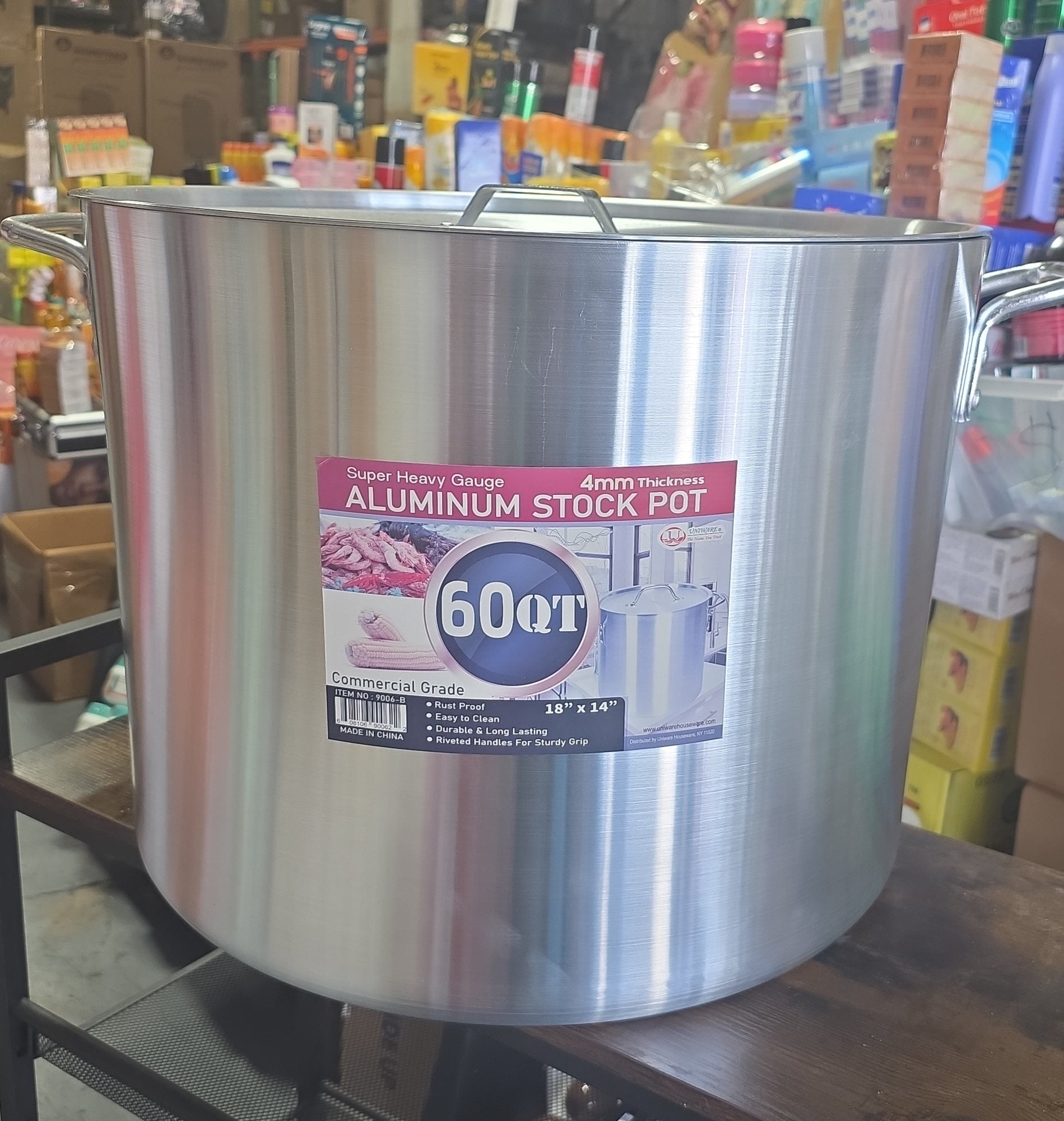 Uniware 60-Quart Commercial Aluminum Stock Pot