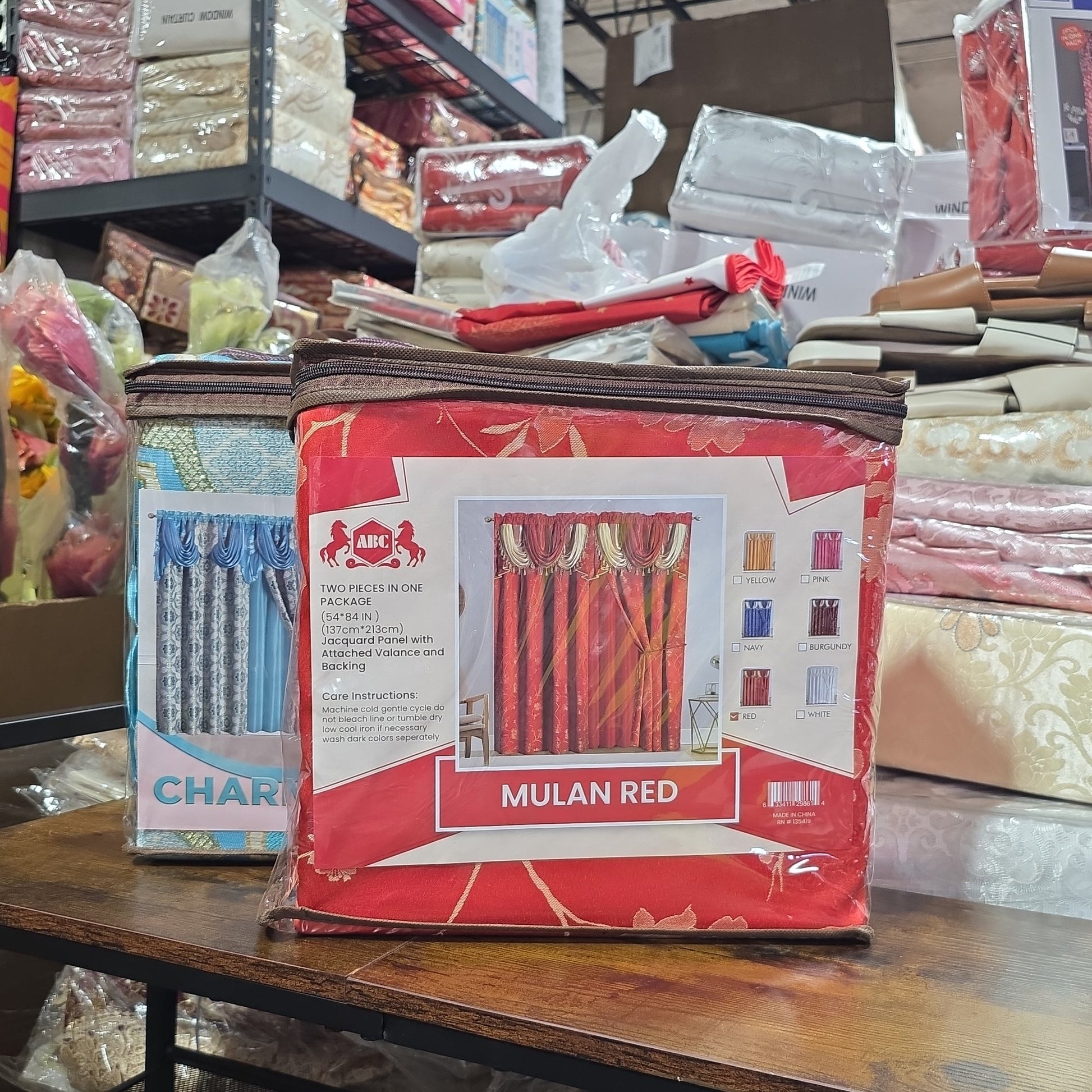 ABC Curtains- RED