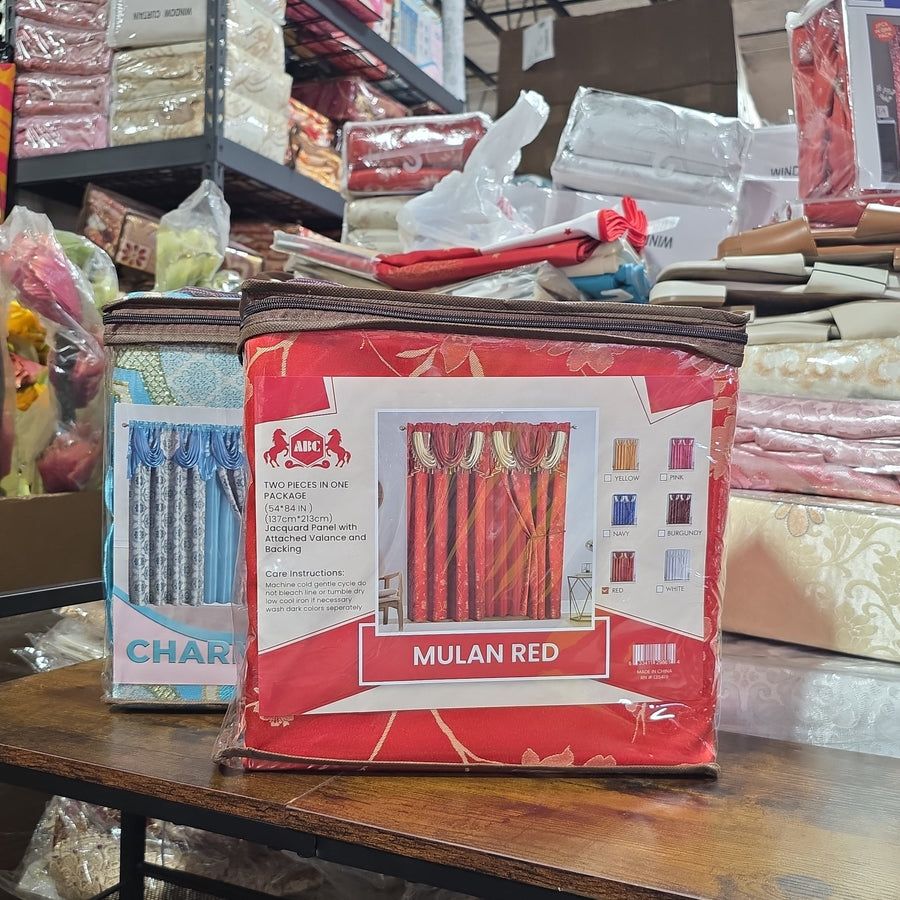 ABC Curtains- RED