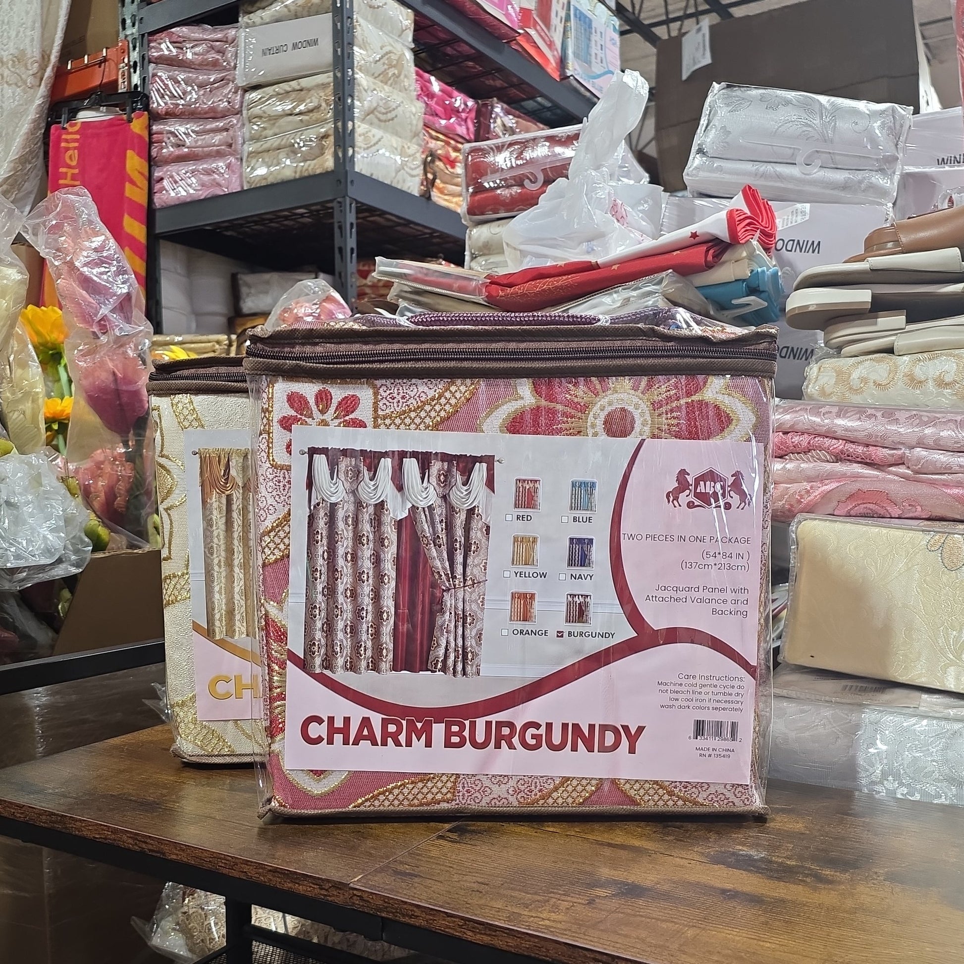 ABC Curtains - BURGUNDY