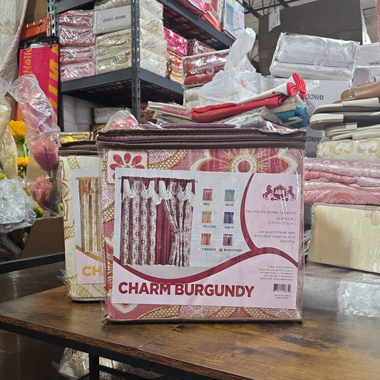 ABC Curtains - BURGUNDY