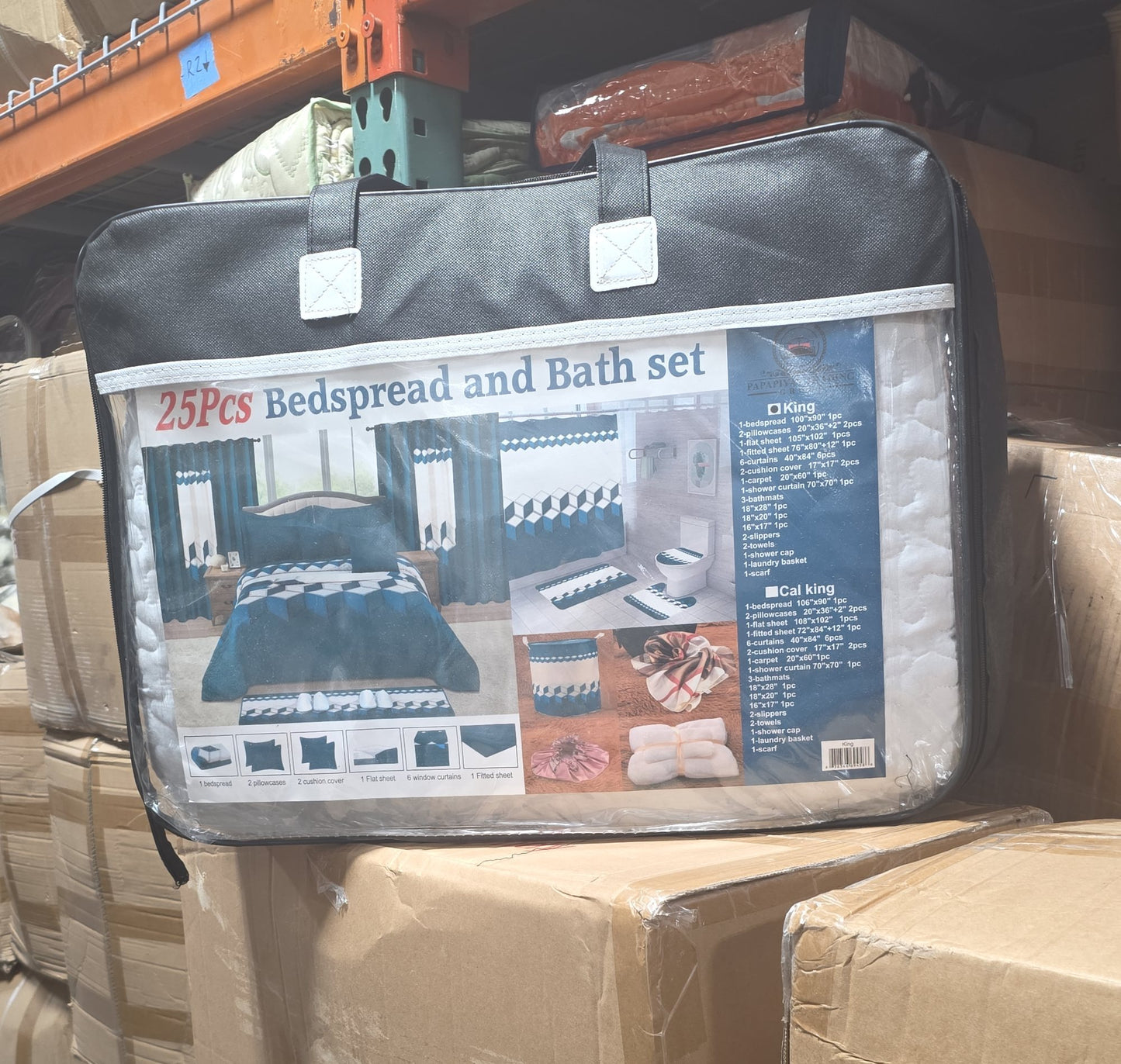 25-Piece Bedspread & Bath Set