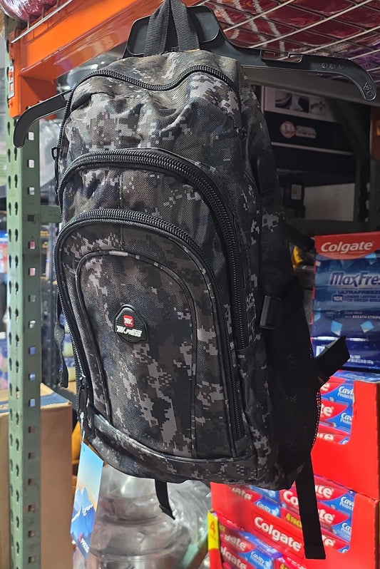 Black Camouflage Backpack