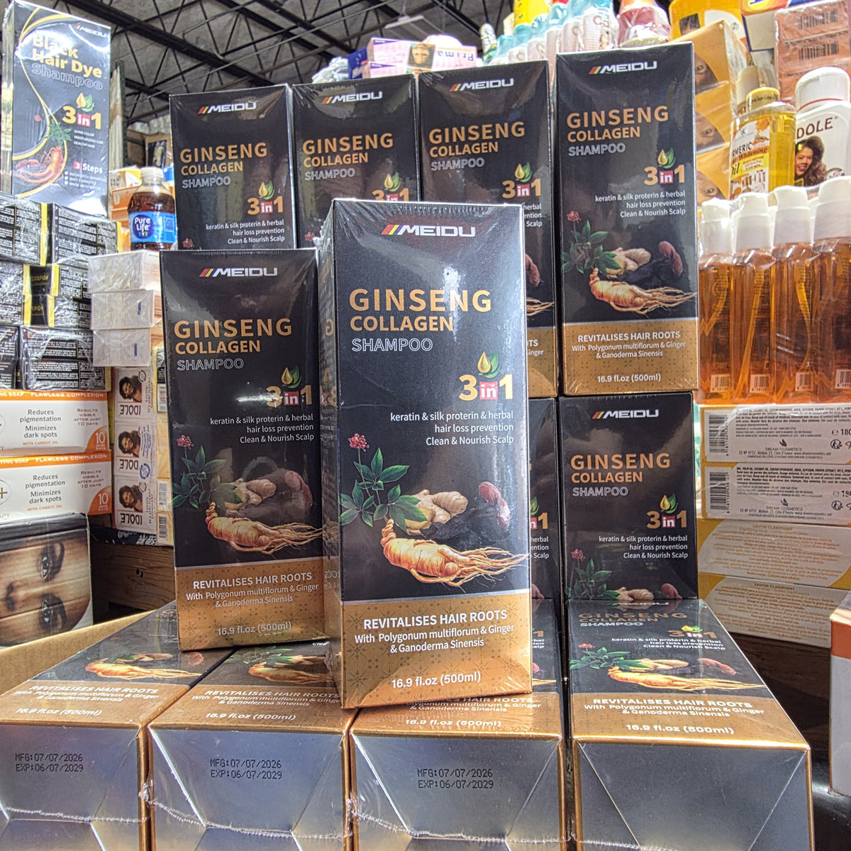 Meidu Ginseng Collagen Shampoo 500 mL