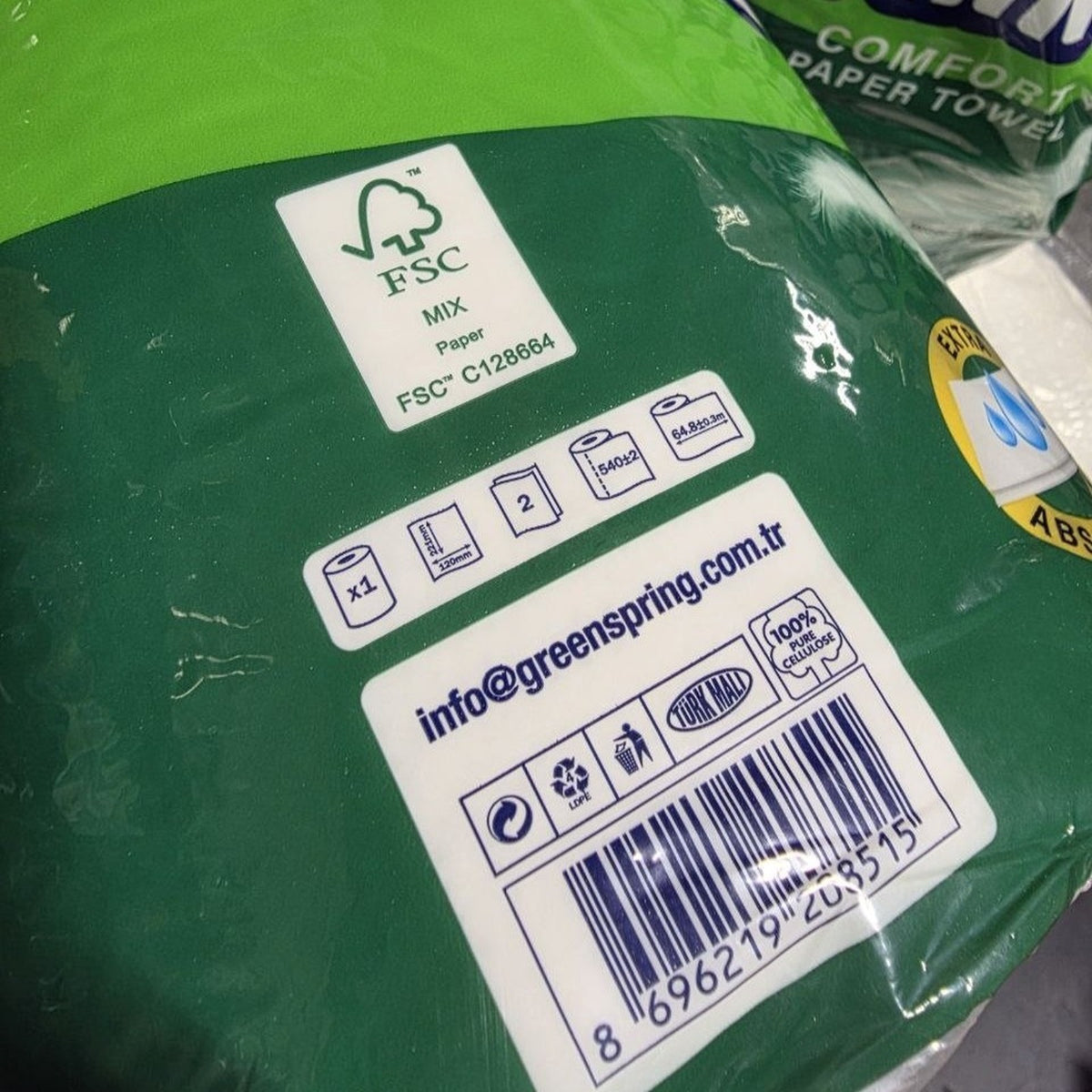Green Spring Comfort Paper Towels 6-roll pack