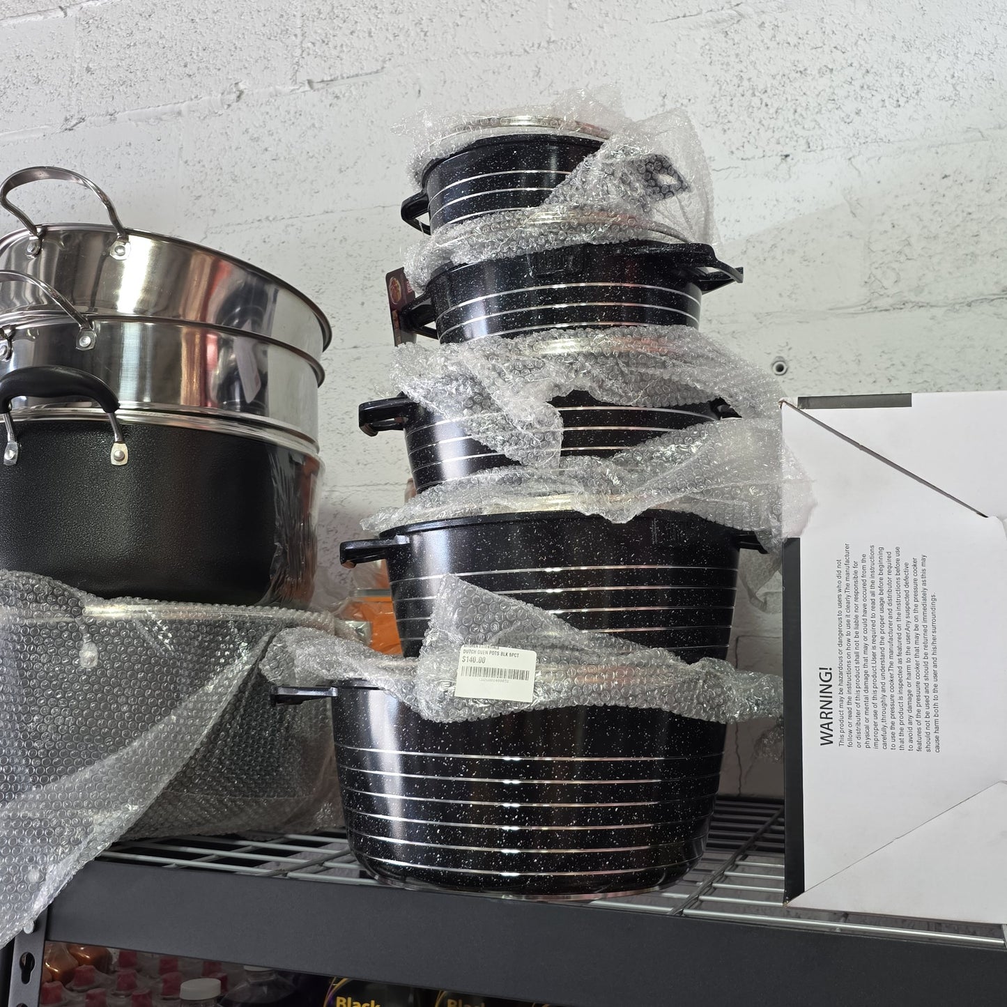 DUTCH OVEN POT BLACK 5PCT