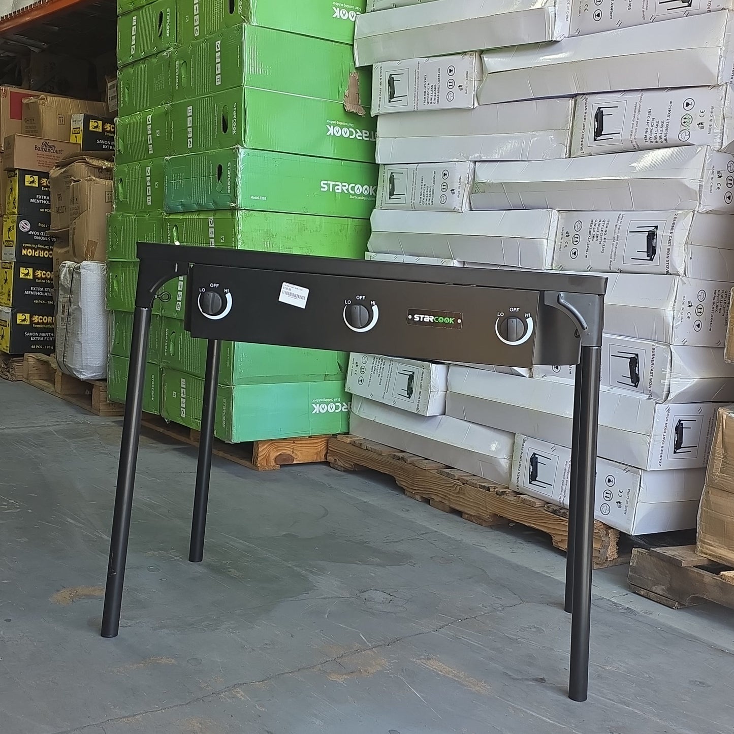 Outdoor 3-burner propane stove