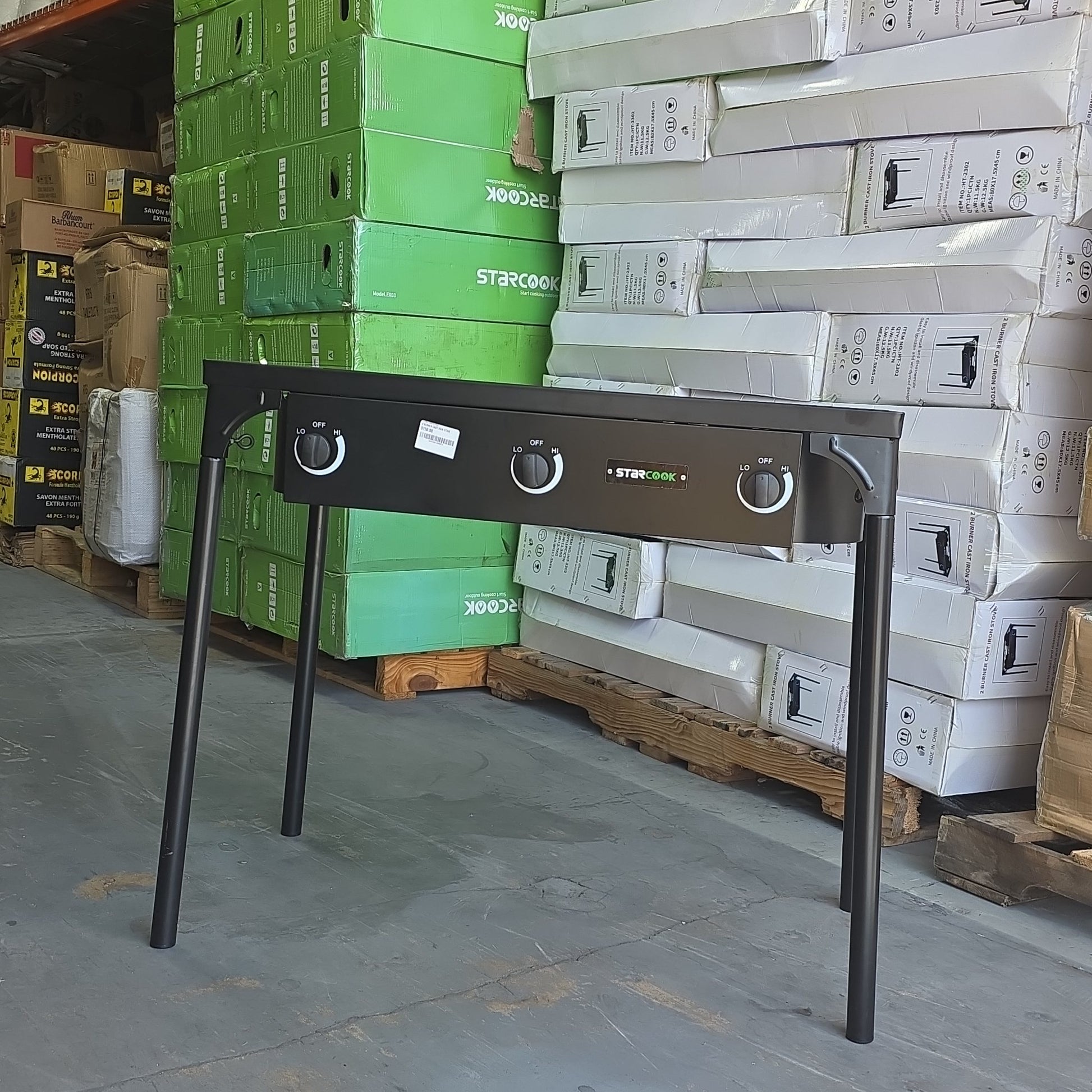 Outdoor 3-burner propane stove