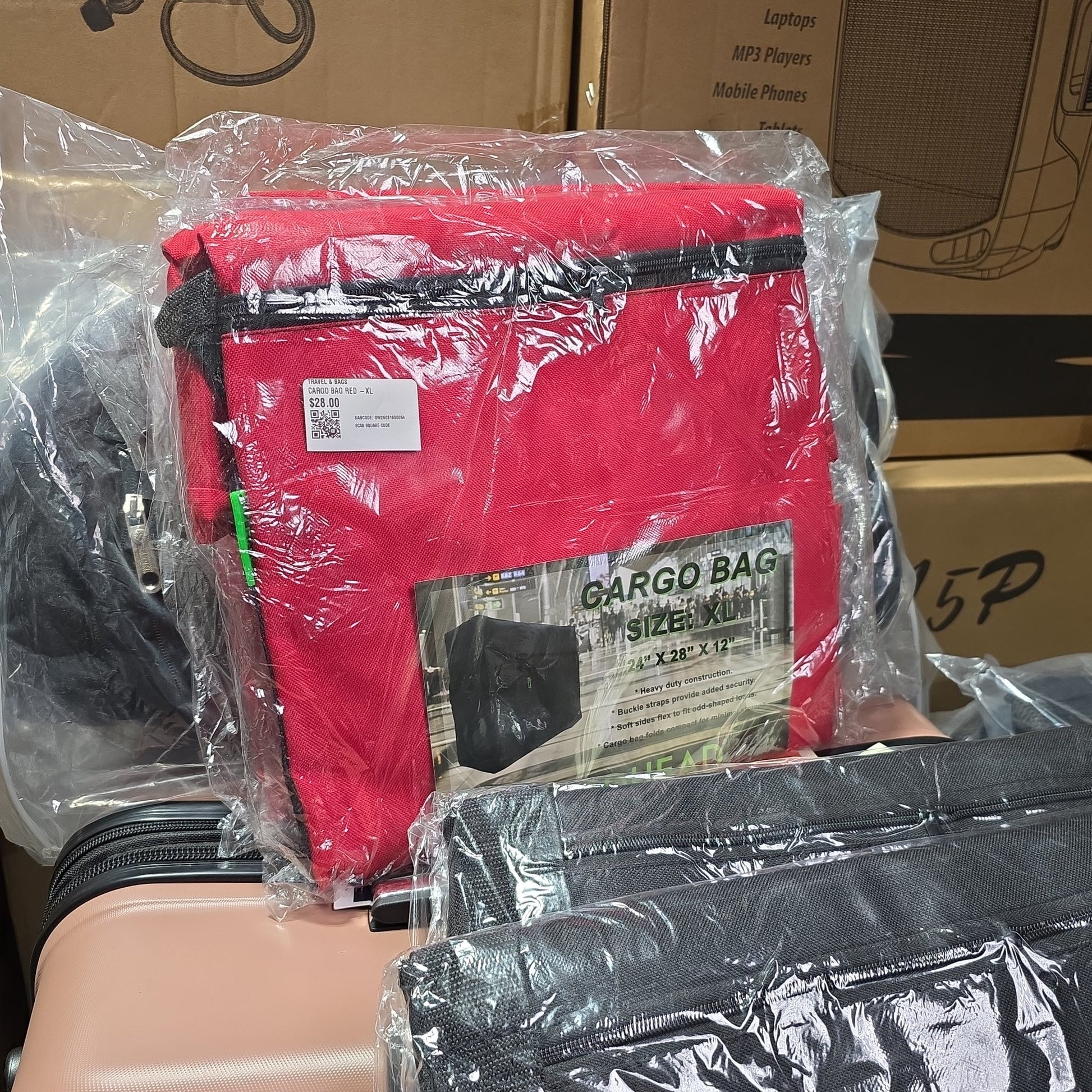 CARGO BAG RED -XL