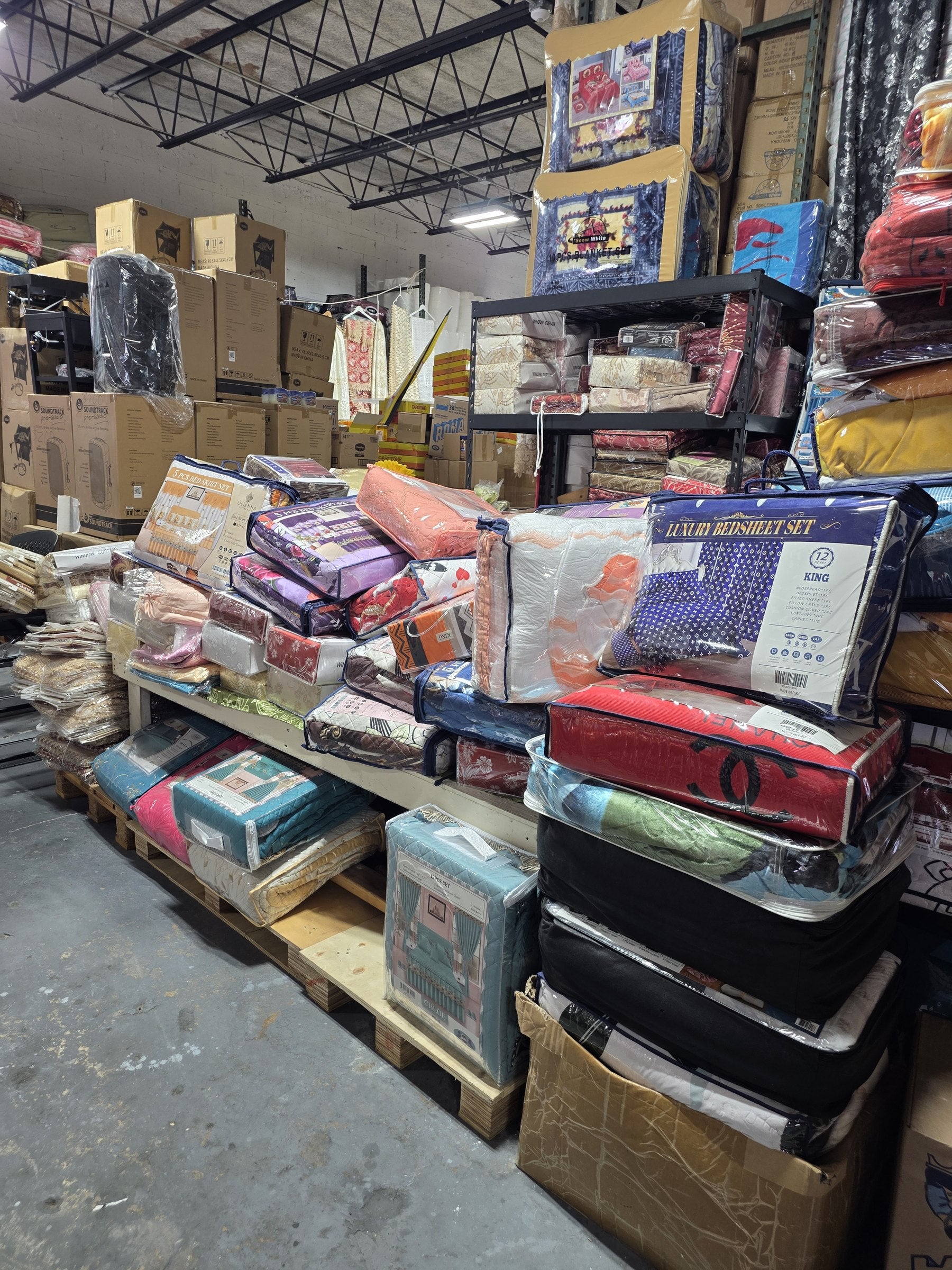 Bedding and home textiles at Angels Miracle Market