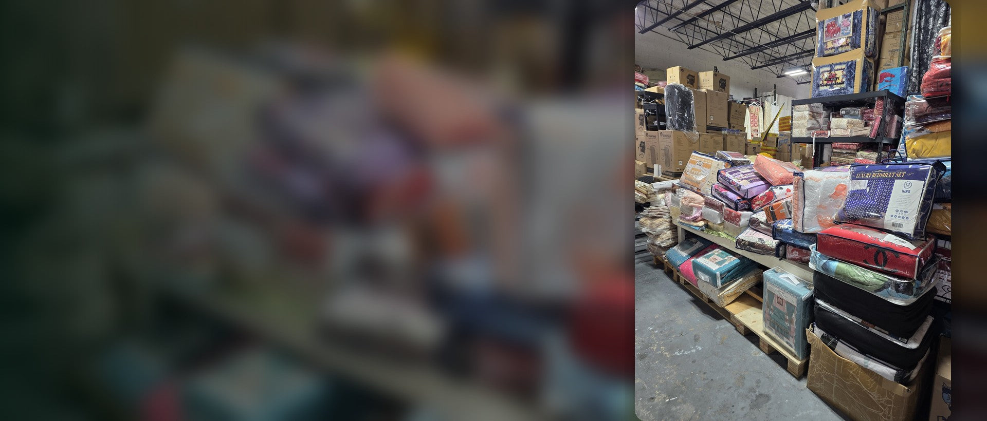 Bedding and home department inventory