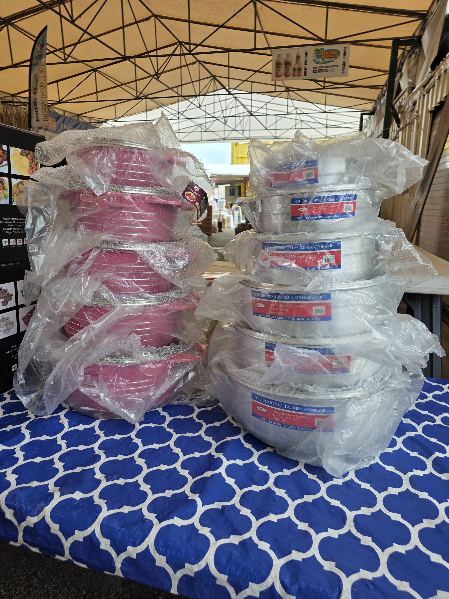 Kitchen essentials and cookware at Angels Miracle Market